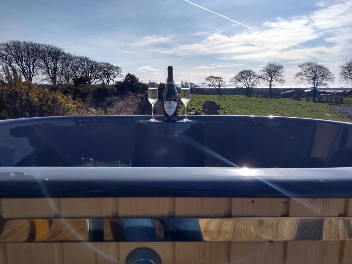 Cleeves Cabins Ailsa Luxury Lodge With Hot Tub Dalry  Buitenkant foto