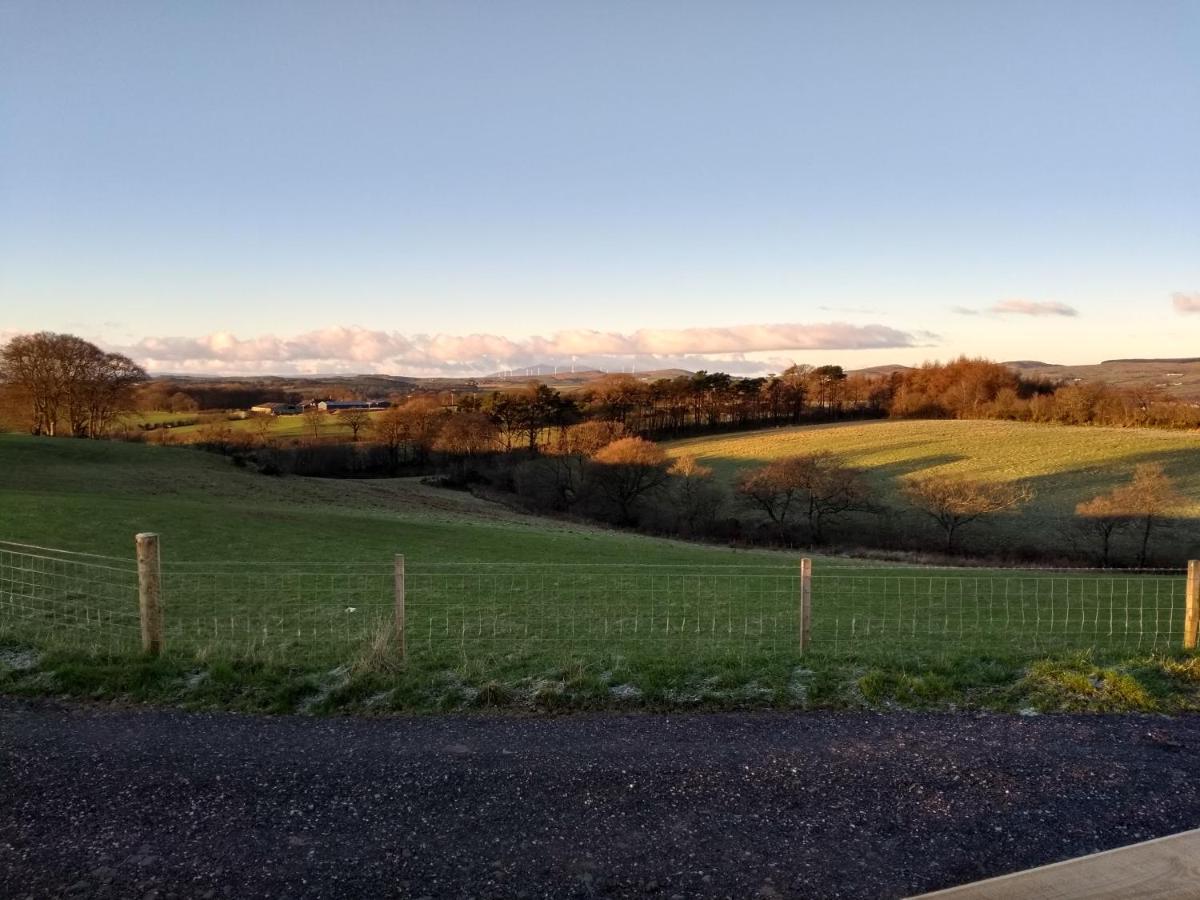 Cleeves Cabins Ailsa Luxury Lodge With Hot Tub Dalry  Buitenkant foto